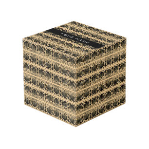 Cubo El griego Fret Arabesque Brown, tu nombre, persona