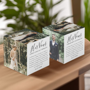 Cubo Elegante, su Boda y él prometen foto a Keepsake