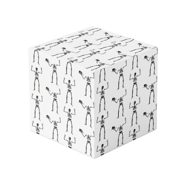 Cubo Esqueletos de Halloween, Truco o Trato, Buu (Angulo Anverso)