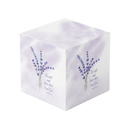 Cubo Estímulo cristiano Lavanda con Escrituras 