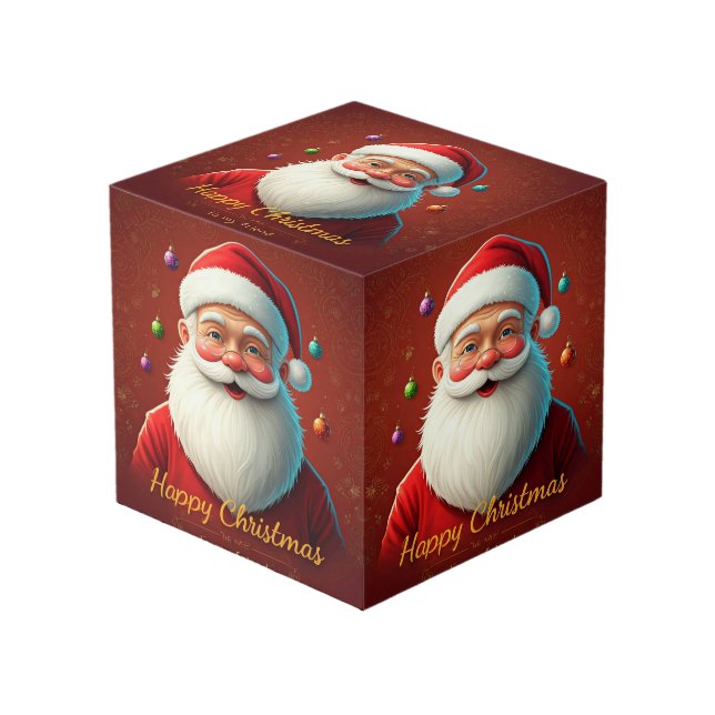 Cubo Feliz Navidad (Angulo Anverso)