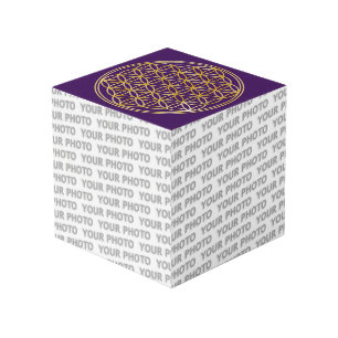 Cubo Flor de vida / Blume des Lebens - oro