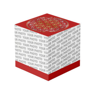 Cubo Flor de vida / Blume des Lebens - oro plateado