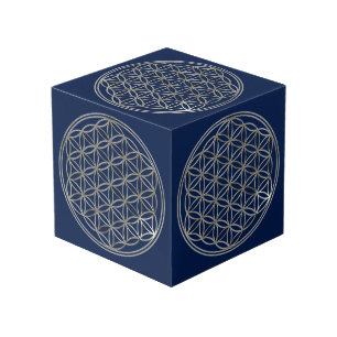Cubo Flor de vida / Blume des Lebens - plata