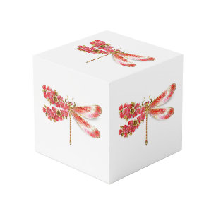 Cubo Flor libélula con sakura de joyas