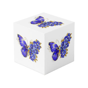 Cubo Flor Sapphire Mariposa
