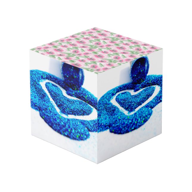 Cubo Flora acuarela (Angulo Anverso)