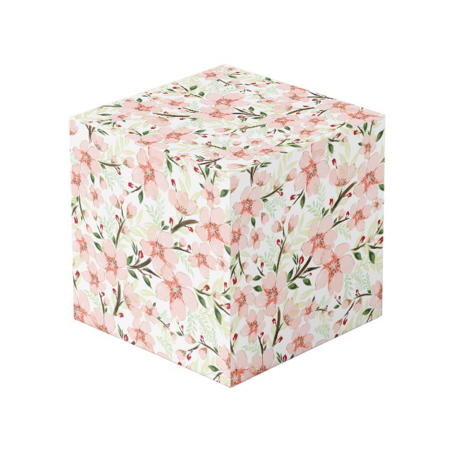 Cubo Flores rosadas (Angulo reverso)