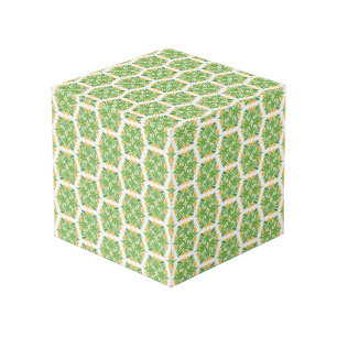 Cubo Flores Verdes, Patrón De Flores, Patrón Floral