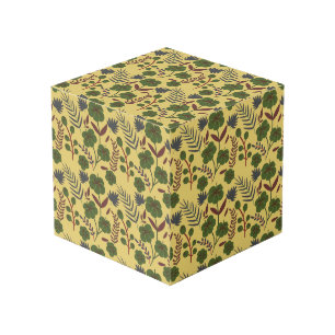 Cubo Flores y mariposas sin costura florales