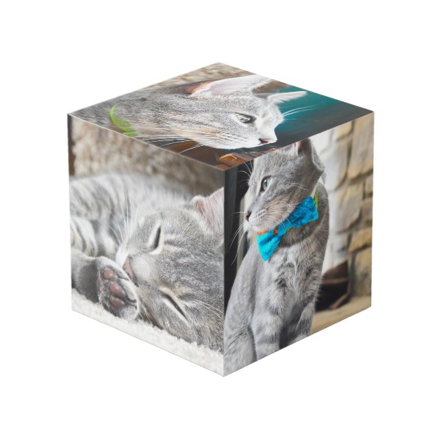 Cubo Foto cuadrada Personalizado de Instagram Escritori (Angulo Anverso)