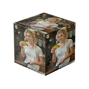 Cubo Foto de comer tacos personalizar