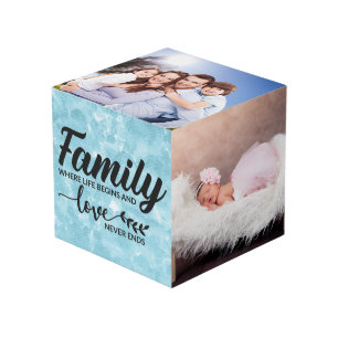 Cubo Foto personalizada - Juntos formamos una familia