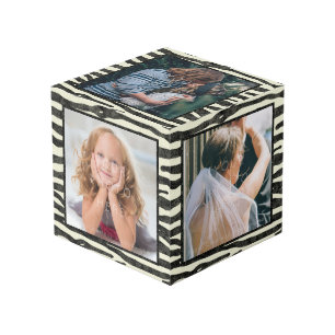 Cubo Fotos cuadradas del personalizado 5 de las rayas