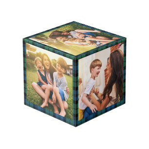 Cubo Fotos de la familia Plaid