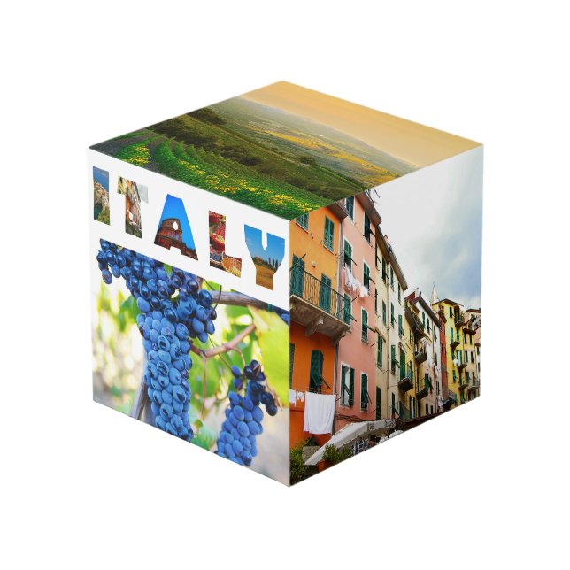 Cubo Fotos de viaje de vacaciones italianas en Italia (Angulo Anverso)
