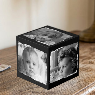 Cubo Fotos familiares en blanco y negro 5