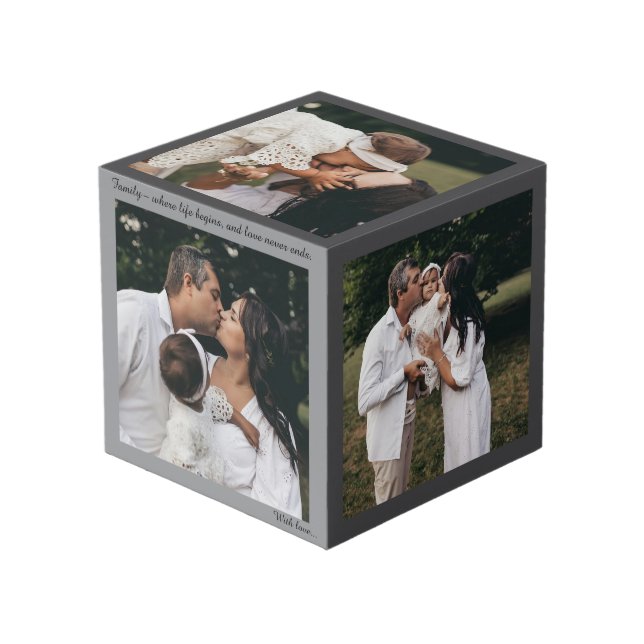 Cubo Fotos personalizadas de cubo-Personalizado, texto  (Angulo Anverso)