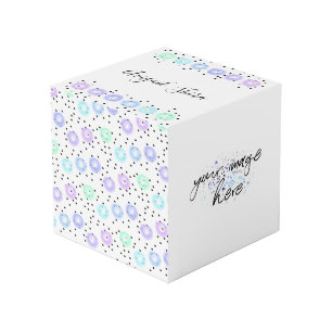 Cubo Funfetti color agua