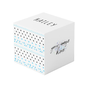 Cubo Geometría azul