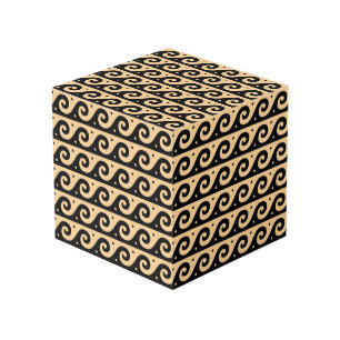 Cubo Greca, Patrón de Onda Mediterránea, Marrón