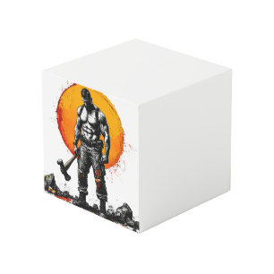 Cubo guerrero bárbaro fantasía medieval fuerza hummer