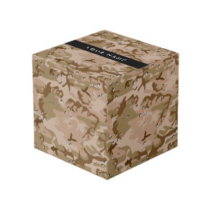 Cubo Guijarros de camuflaje del desierto, tu nombre, Pe