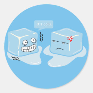Cubo helado congelador - Pegatina