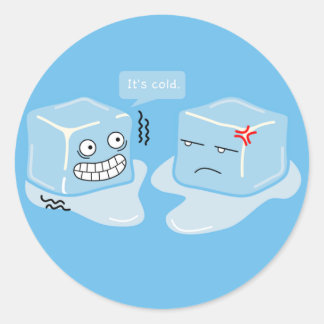 Cubo helado congelador - Pegatina