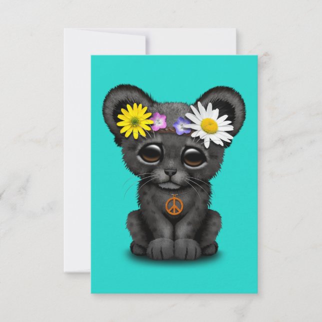 Cubo hippie de pantera negra (Anverso)