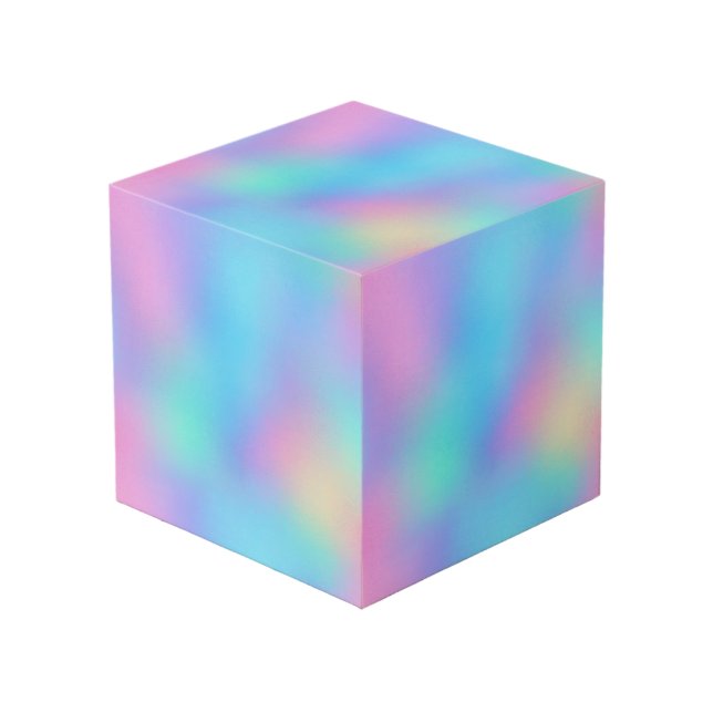Cubo Holographic Pastel Dream (Angulo Anverso)