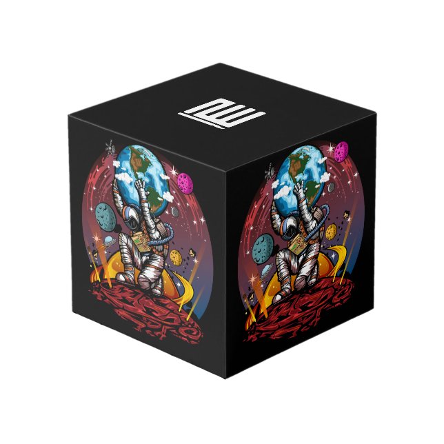 Cubo Hombre del espacio de Atlas (Angulo Anverso)