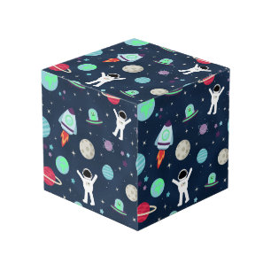 Cubo Ilustración de patrón espacial
