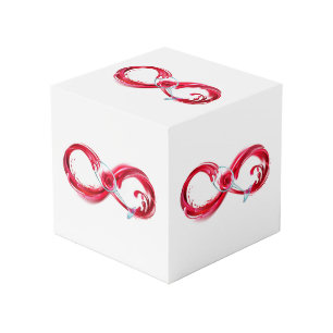 Cubo Infinito con vino Rojo