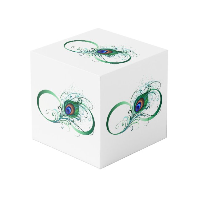 Cubo Infinity Symbol with Peacock Feather (Angulo Anverso)