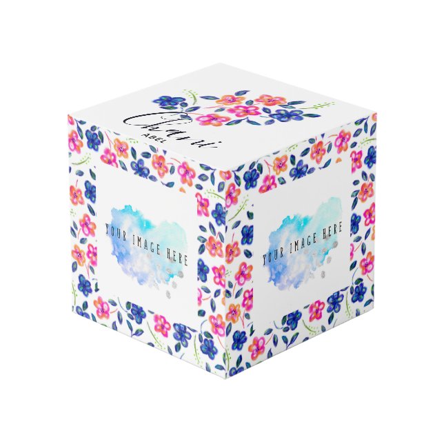 Cubo Jardín de flores (Angulo Anverso)