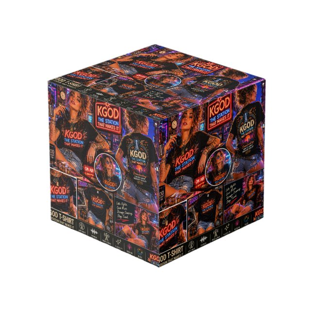 Cubo KGOD Radio Late Night  (Angulo Anverso)