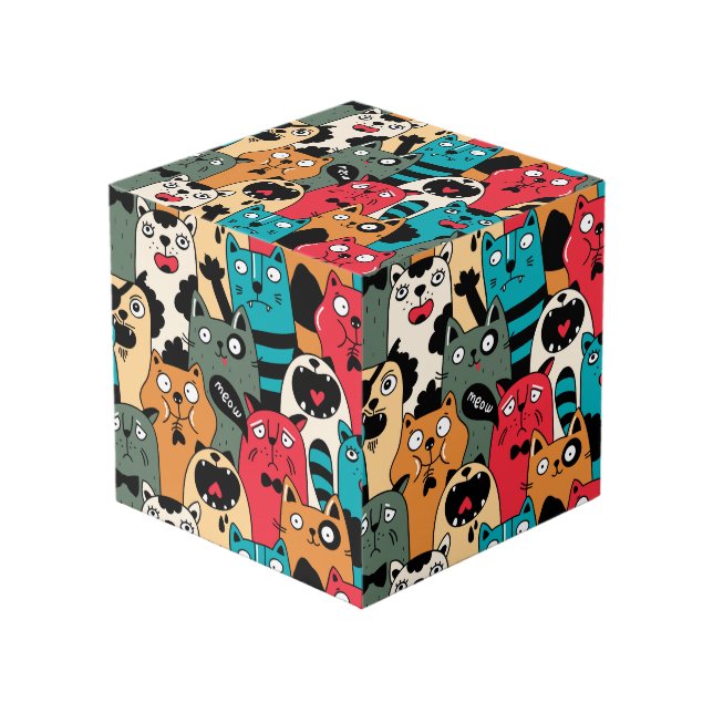 Cubo La multitud de gatos (Angulo Anverso)