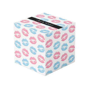 Cubo Labios rosados, labios azules, besos, tu nombre, p