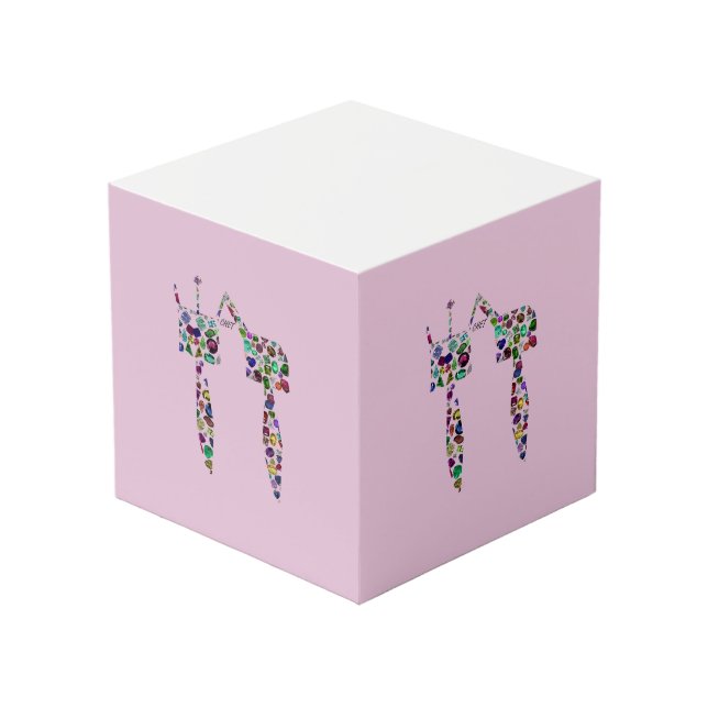 Cubo Letra hebrea 'CHET' (Angulo Anverso)