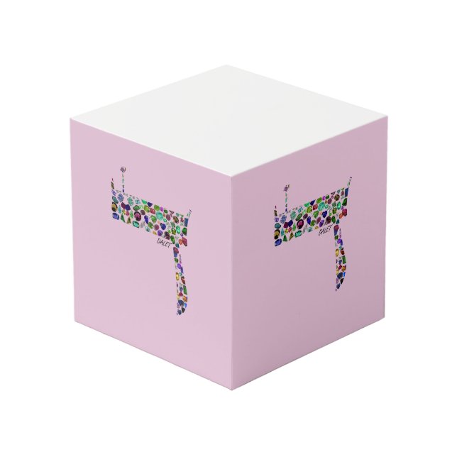 Cubo Letra hebrea dalet (Angulo Anverso)