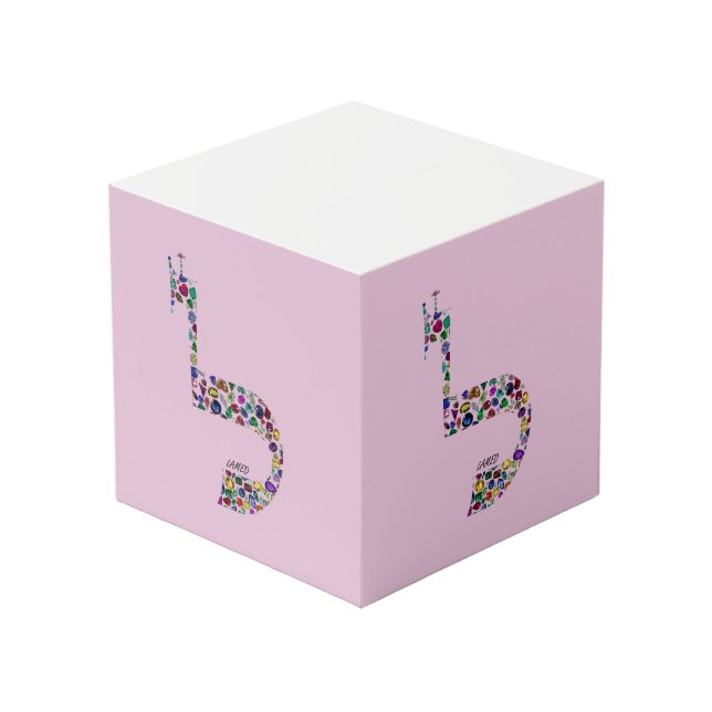 Cubo Letra 'LAMED' (Angulo Anverso)