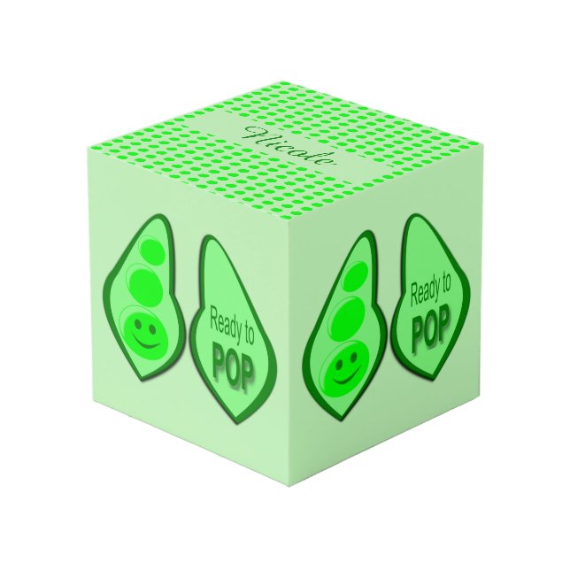 Cubo Listo para mostrar la foto de Green Pea preñada (Angulo Anverso)