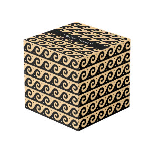 Cubo Llave de malandrina griega, llave de ola, marrón, 