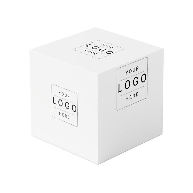 Cubo Logotipo personalizado (Angulo Anverso)