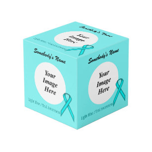 Cubo Lt Blue/Verde azulada Standard Ribbon Tmpl de K Yo