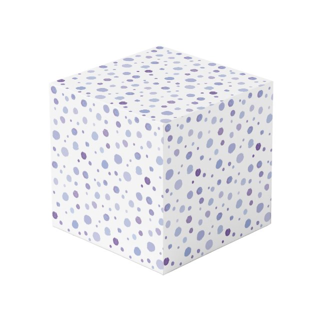 Cubo lunares pintados a mano (Angulo Anverso)