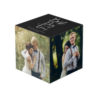 Cubo "Mejor Día de la Historia" Elegante Boda