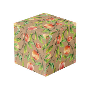 Cubo Melocotones en el árbol