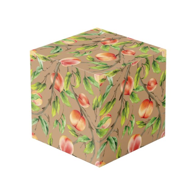 Cubo Melocotones en el árbol (Angulo Anverso)